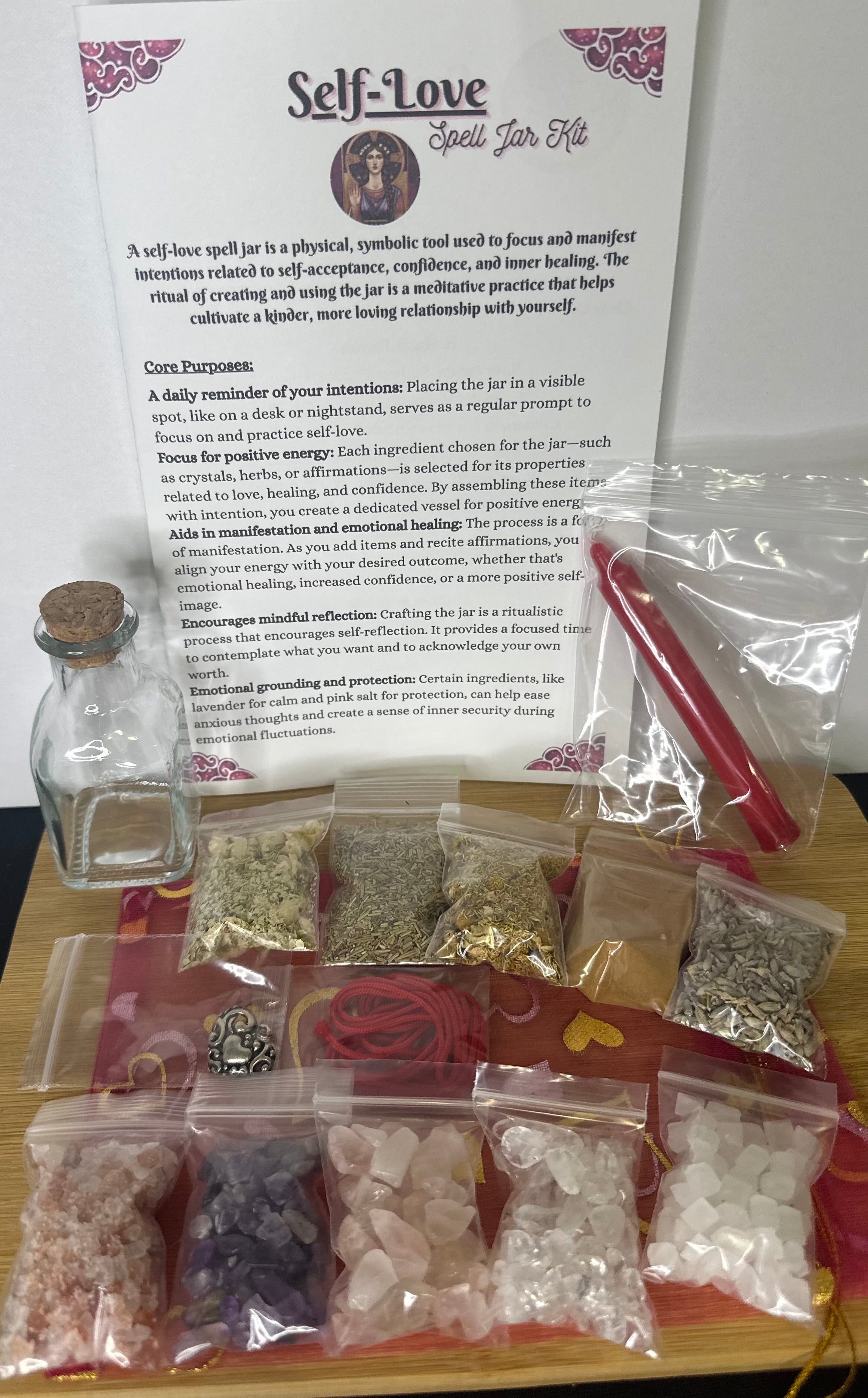 Triple Goddess Series – The Maiden-Self-Love Spell Jar Kit