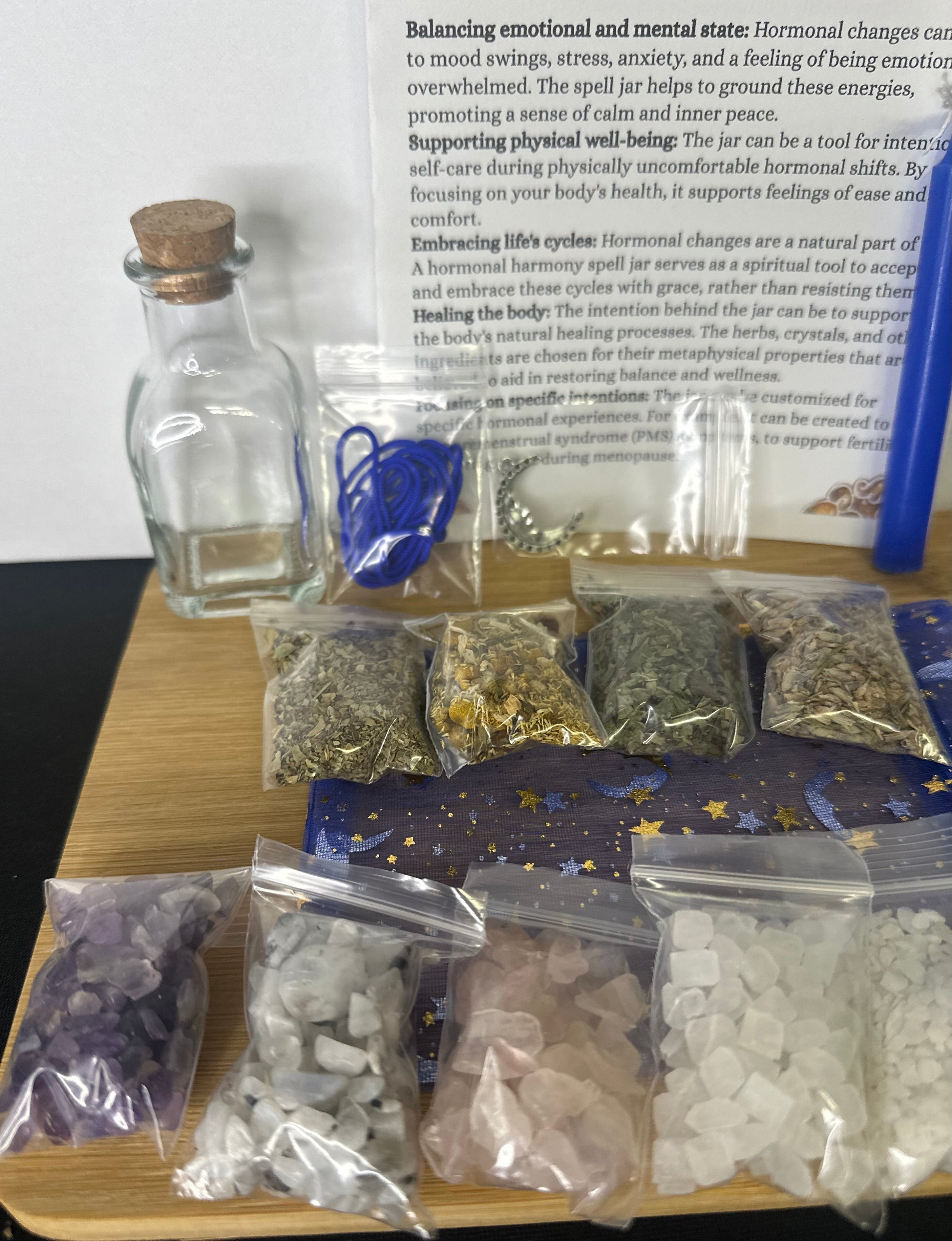 Thje Triple Goddess Series- The Crone- Hormonal Harmony Spell Jar kit