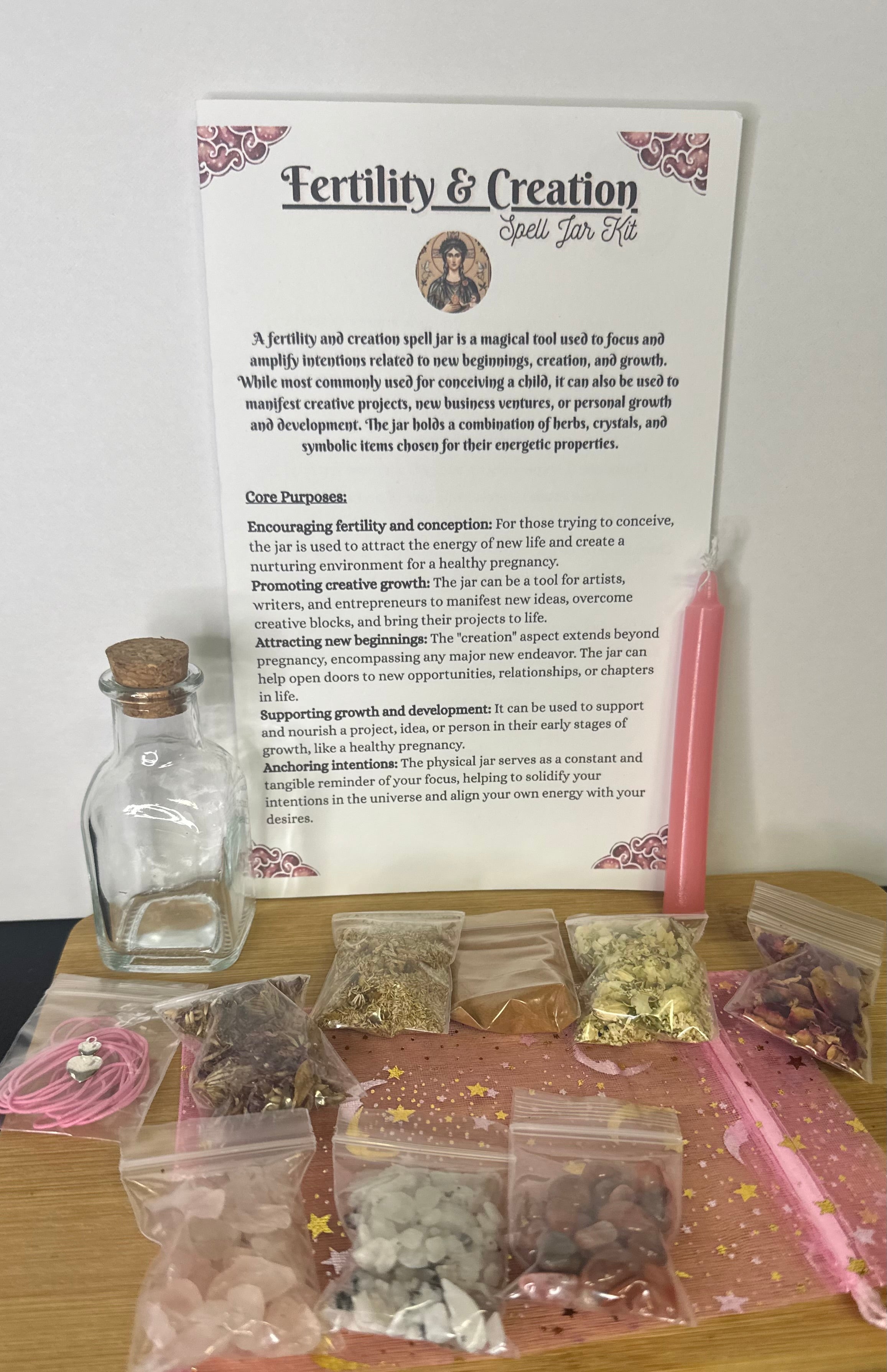Triple Goddess Series – The Mother-Fertility & Creation Spell Jar Kit