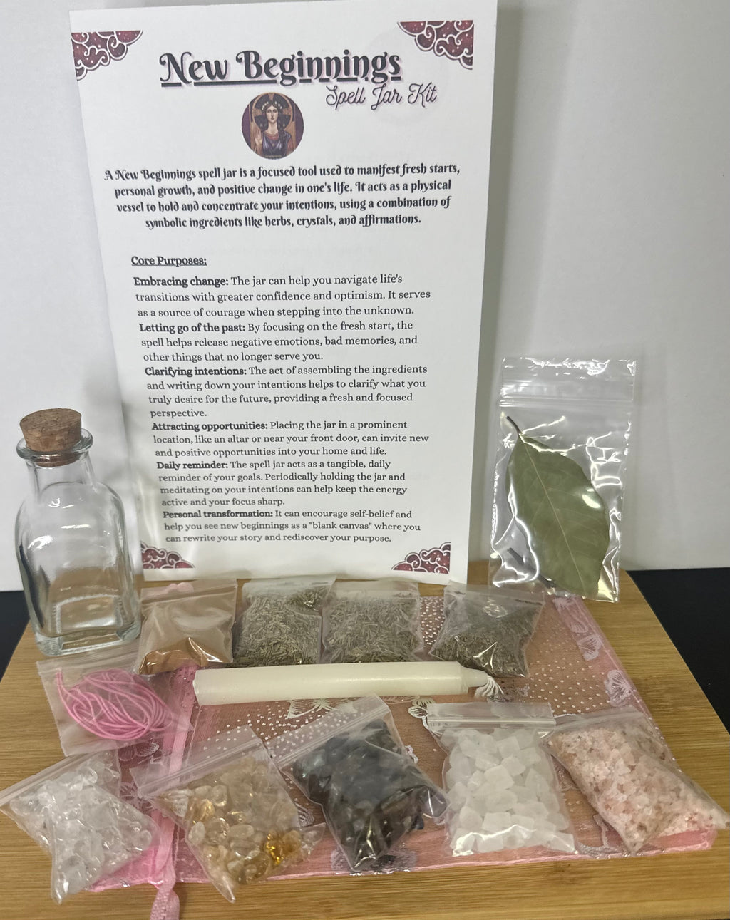 Triple Goddess Series – The Maiden-New Beginnings Spell Jar Kit