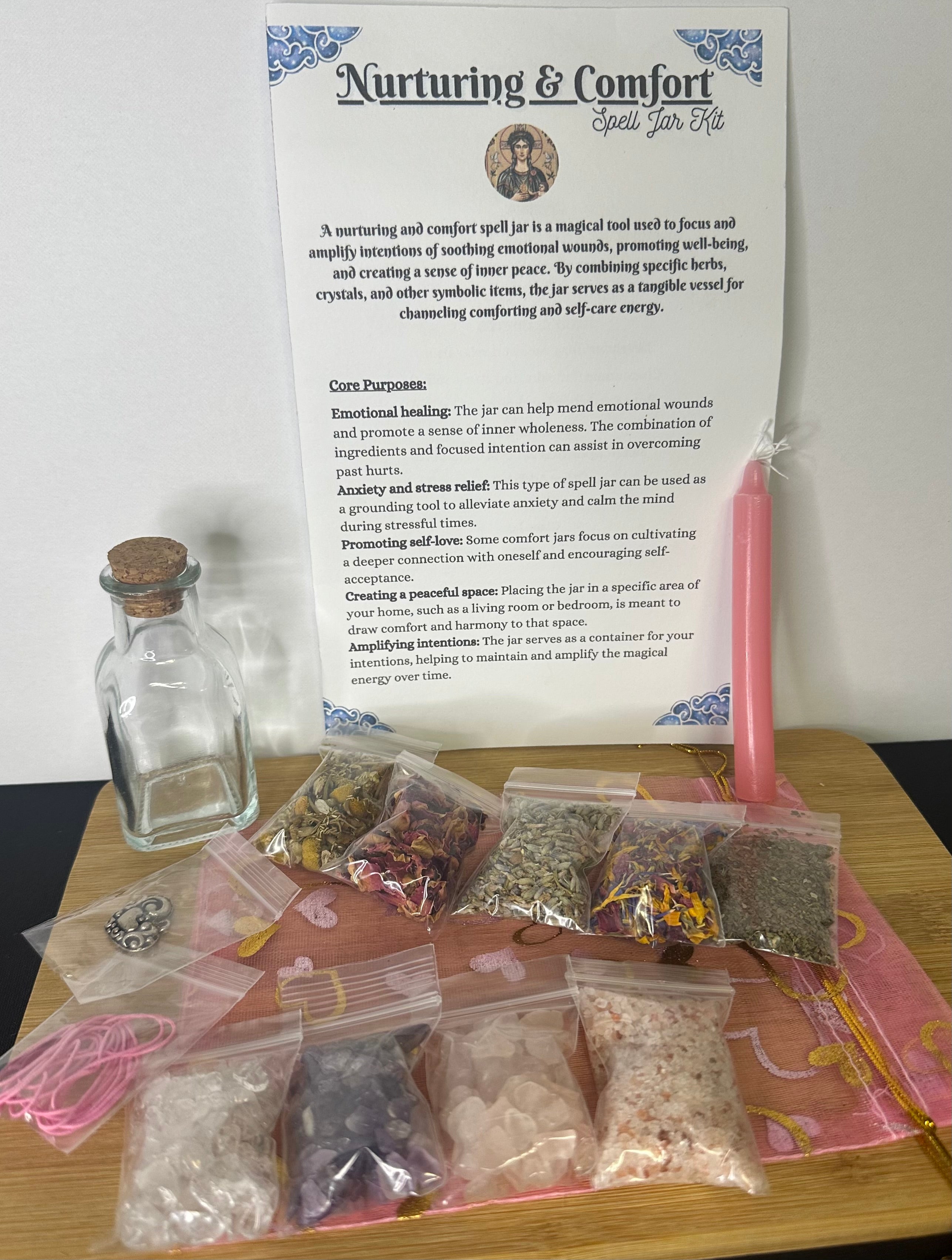 Triple Goddess Series – The Mother-Nurturing & Comfort Spell Jar Kit
