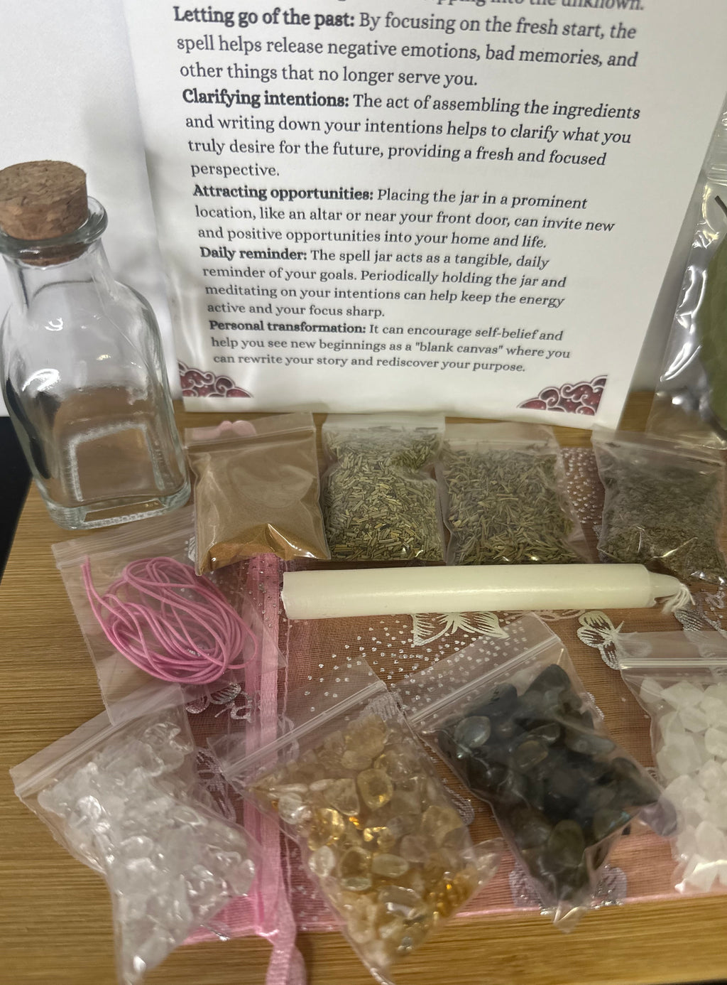 Triple Goddess Series – The Maiden-New Beginnings Spell Jar Kit