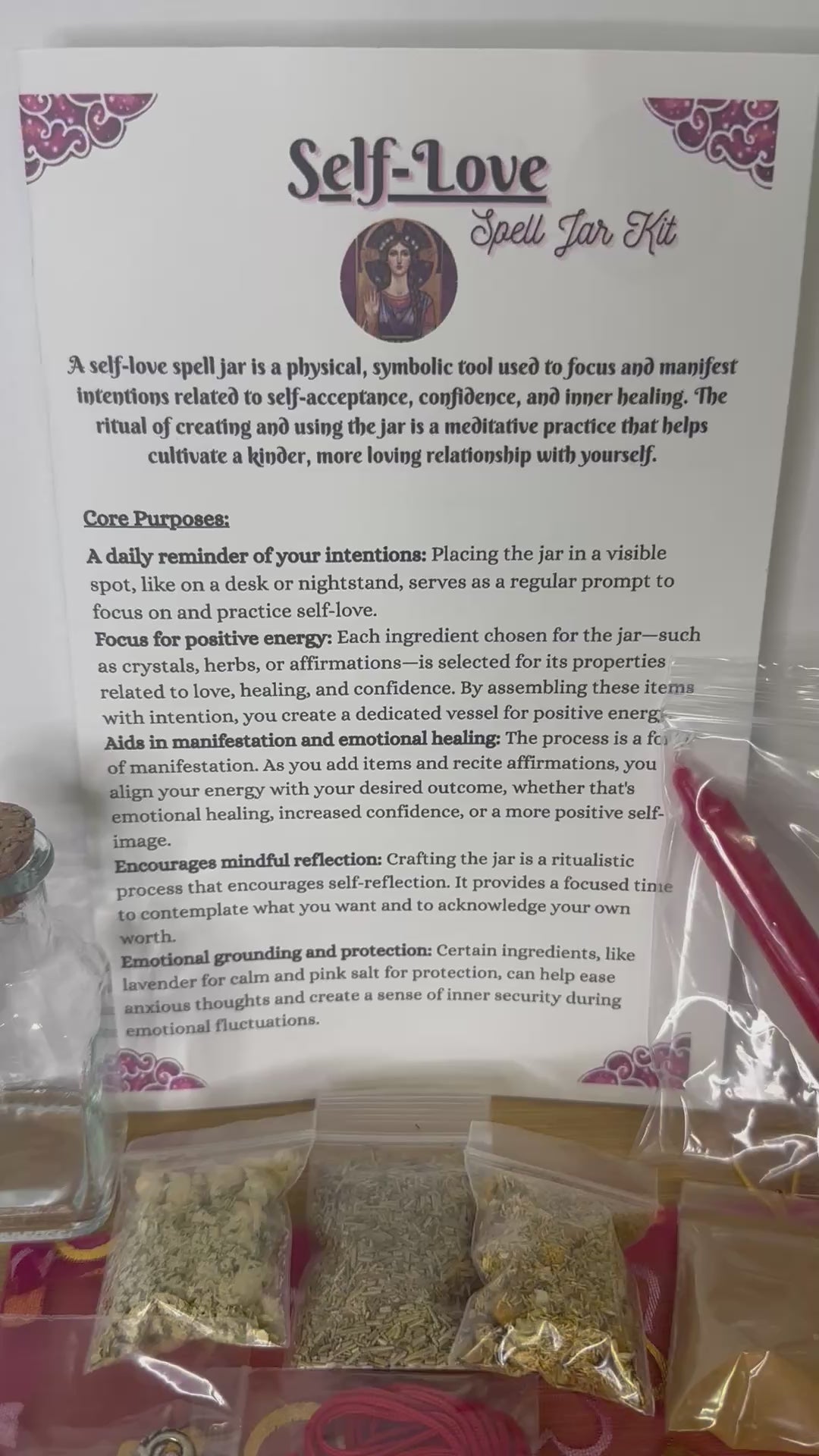 Triple Goddess Series – The Maiden-Self-Love Spell Jar Kit